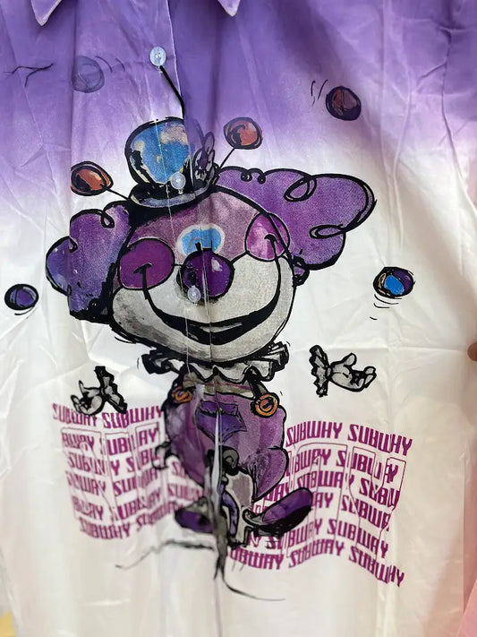 LAVENDER PRINTED SHIRT