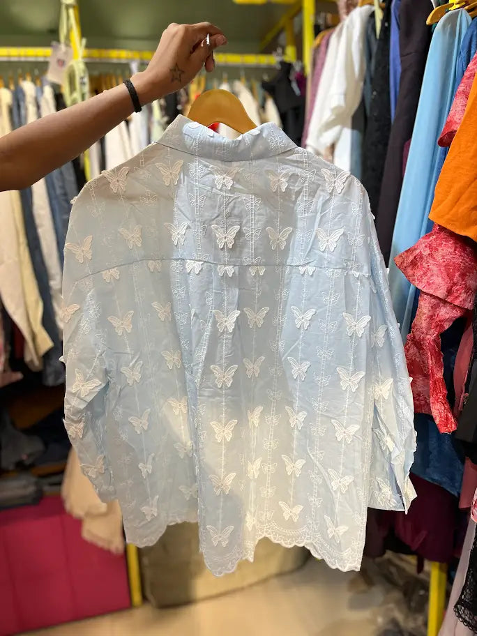 BUTTERFLY DENIM SHIRT