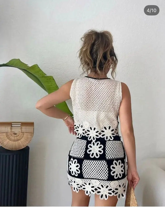 White Net Beach Wear