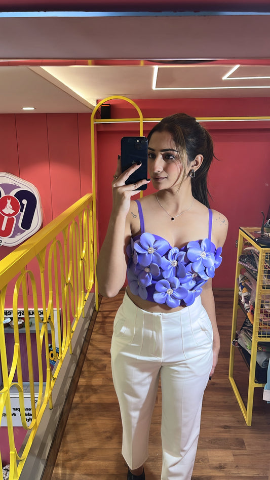 FLOWER CORSET TOP