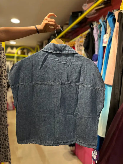 DEMIN VEST JACKET