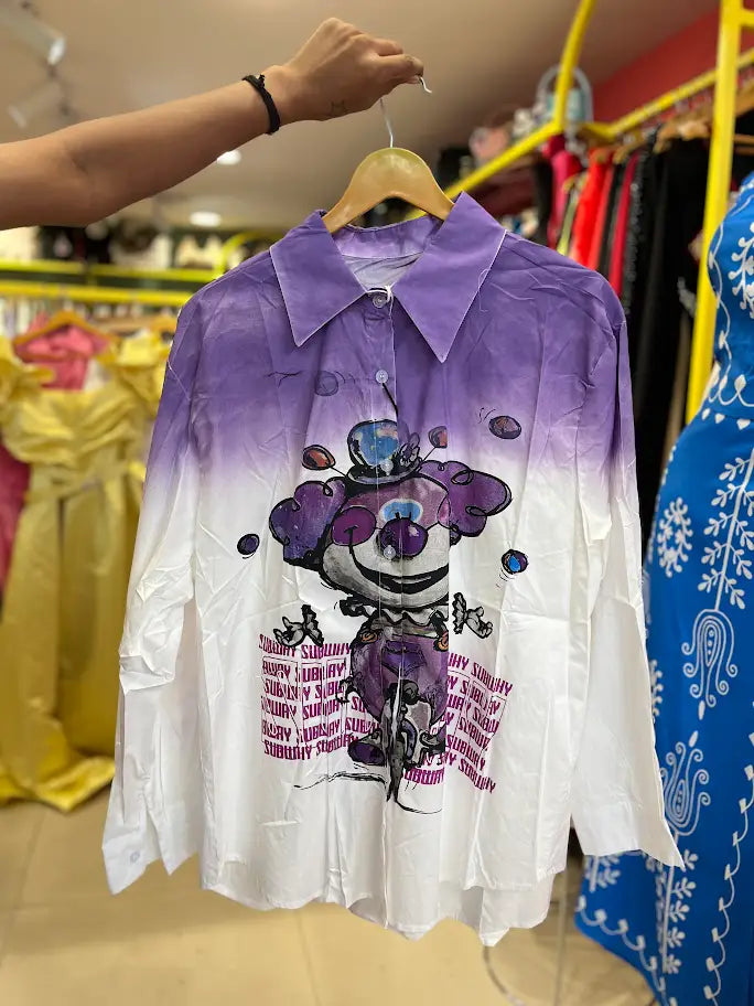 LAVENDER PRINTED SHIRT