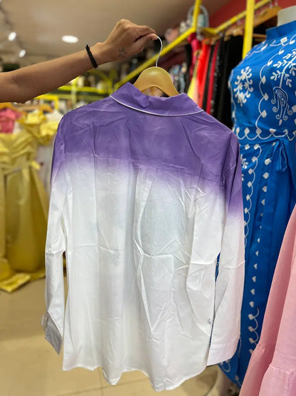 LAVENDER PRINTED SHIRT