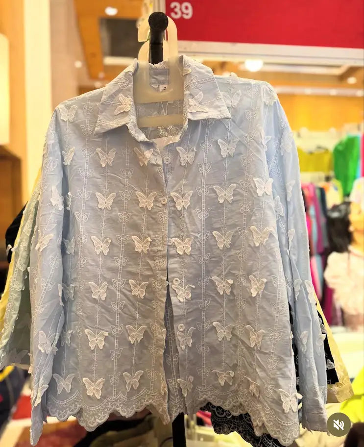 BUTTERFLY DENIM SHIRT
