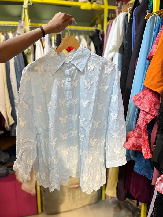 BUTTERFLY DENIM SHIRT