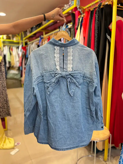 BOW DEMIN SHIRT