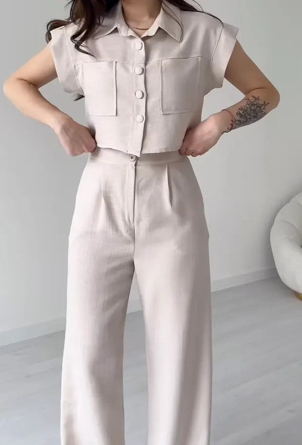 TOP & PANT CORD SET