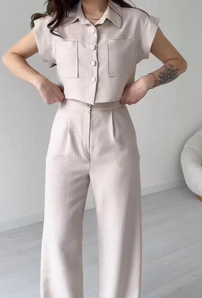 TOP & PANT CORD SET