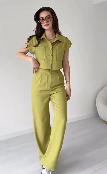 TOP & PANT CORD SET