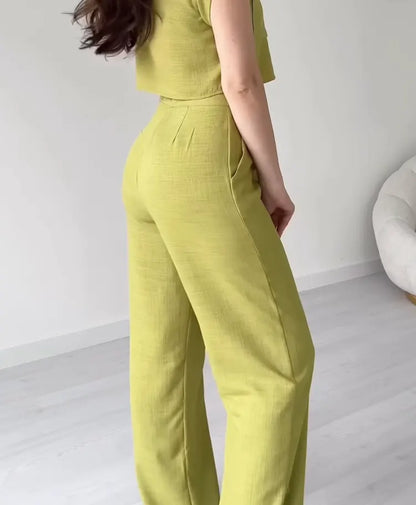 TOP & PANT CORD SET